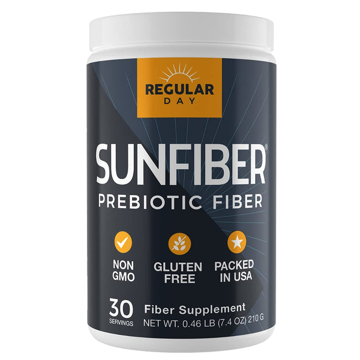 REGULAR DAY Prebiotic Fiber Supplement - Promotes Gentle Regularity and Feeds Good Gut Bacteria | Gluten Free, Vegan, Dairy Free, Non-GMO, Keto, Tasteless | One Simple Ingredient | 30 Servings