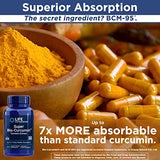 Life Extension Super Bio-Curcumin Turmeric Extract 400mg, 90 Veg Caps - Vegetarian Capsules - Non-GMO - Highly Absorbable