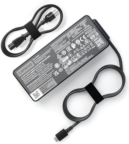 65W USB C Type C 20V 3.25A AC Charger Fit for Lenovo Thinkpad L380 L390 L480 L490 L580 L590 20M5 20M6 20M7 20M8 20NT 20LS 20LT 20LW Laptop Power Supply Adapter Cord …