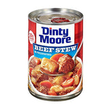 DINTY MOORE Beef Stew, 15 oz (12 Pack), Fully Cooked & Ready-To-Eat with Fresh Potatoes & Carrots, Gluten-Free, 10g Protein, No Preservatives, Perfect for Noodles, Biscuits & Hot Pies