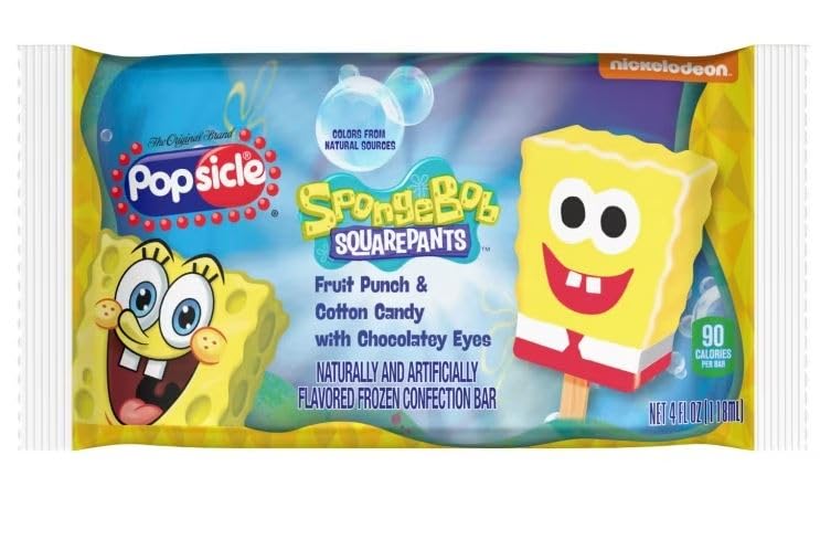 Popsicle Spongebob Squarepants Bar, 4.0 oz. (20 count)