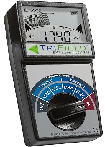 EMF Meter Detects Radio, Magnetic & Electric Fields - For 5G, Cell Towers, WiFi, Bluetooth, Smart Meters