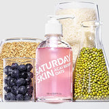 Saturday Skin Hydrating Gentle Facial Gel Cleanser Makeup Remover Sensitive Skin Face Wash Antioxidant Vitamin Brightening Smoothing | Korean Skin Care CICA Acai Berry Oats