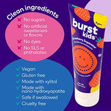 BURSTkids Strawberry Kids Toothpaste Fluoride-Free - Great Tasting, Dye Free Baby, Toddler & Kid Toothpaste Age 0+ with Nano-Hydroxyapatite - 4oz, 2pk