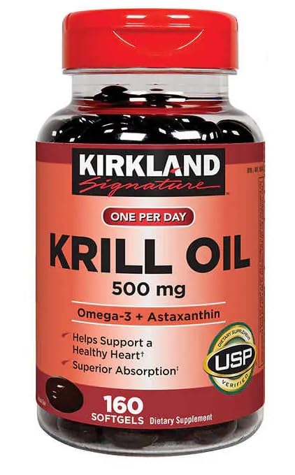 FrenchGlory Kirkland Krill Oil 500 mg., 160 Softgels