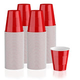 Lilymicky 240 Pack 12 oz Disposable Plastic Cups, Red Party Plastic Cups for Parties, Picnics and BBQ