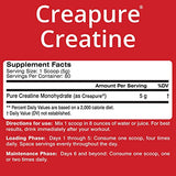 MTS Nutrition Creapure Creatine Powder - Muscle Growth & Recovery Supplement - 80 Servings Unflavored