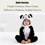 QIAONIUNIU Halloween Baby Panda Costumes Toddler Outfit Infants Cosplay Romper 18-24 Months