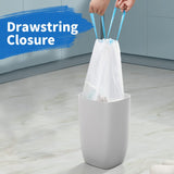 Charmount 4 Gallon Trash Bag - Drawstring Small Trash Bags for Bathroom, Kitchen, Office and Bedroom, Unscented, 120 Count (Upgraded – Individual Design)…