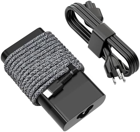 New Slim HP 65W USB C Laptop Charger for HP Spectre x360, Spectre, Chromebook, Elitebook x360, Elitebook, Elite x2, Envyx360, ProBook Travel Type C Power Cord