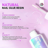 Saviland 3 Mins Instant Nail Repair Kit - 60g Pink & White Dipping Powder 21ml Nail Repair Glue Quick Nail Repair for Damaged Nails Broken Nails No Curing Need Easy to Use Home & Salon DIY