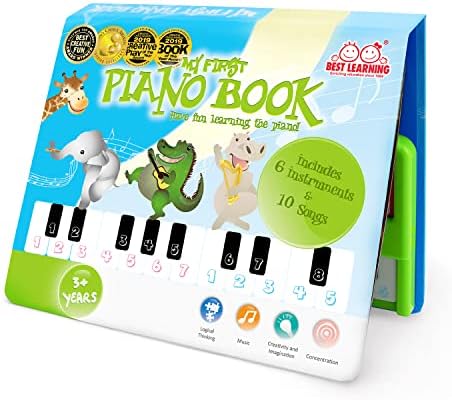 BEST LEARNING My First Piano Book - Educational Musical Toy for Toddlers Kids Ages 3-5 Years - Ideal 3, 4 Year Old Boy or Girl Birthday Present