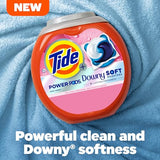 Tide Power PODs 2-in-1 Laundry Detergent Pods with Downy Soft Boosters, Lasting Freshness with April Fresh Scent, 63 Count