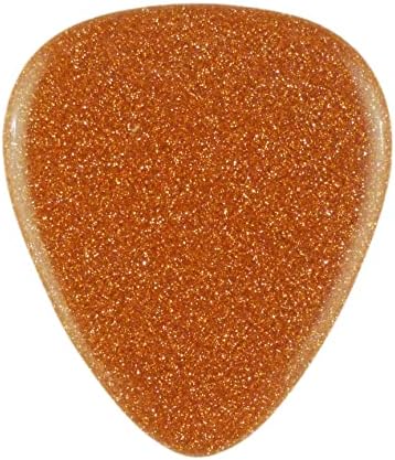 Brown Sandstone Stone Guitar Or Bass Pick - 3.0 mm Ultra Heavy Gauge - 351 Shape - Specialty Handmade Gemstone Exotic Plectrum - 1 Pack