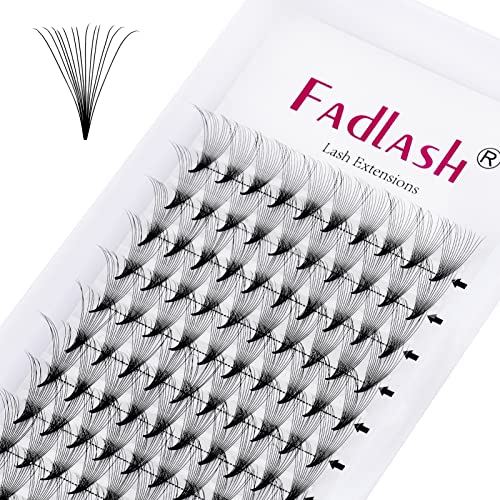 Lash Extension C CC D DD Curl Premade Fans Eyelash Extensions Pointy Base Volume Lash Extensions Pre Made Volume Lashes Long Stem Premade Lash Extensions Fans (14D-0.07D, 8mm)