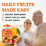 Simply Nature's Promise - 90 Fruit Capsules - Made with Whole Food Superfoods, Packed with 25 Different Fruits - 100% Soy Free