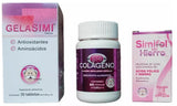 Generic Gelasimi 30 Tabs Antioxidantes Aminoacidos Simifol y Simicolageno 3 Pack