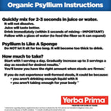 Yerba Prima Organic Whole Psyllium Husks Fiber - 20 oz (Pack of 2) - Natural Daily Dietary Fiber Supplement, Colon Cleanser, Regularity & Detox Cleansing Support, Gluten Free, Non GMO, Vegan