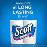 Scott 1000 Toilet Paper, 32 Rolls, Septic-Safe, 1-Ply Toilet Tissue , White