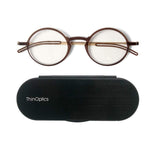 ThinOptics Unisex Adult Glasses Reading, (Brown, 1.00 x)