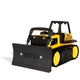 Tonka Steel Classics, Bulldozer– Made with Steel and Sturdy Plastic, yellow friction powered toy construction truck, Ages 3+ boys and girls, kids, toddlers, Christmas birthday gifts