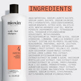 Nioxin System 4 Scalp + Hair Shampoo - Hair Thickening Shampoo For Damaged Hair with Progressed Thinning, 33.8 fl oz (Packaging May Vary)