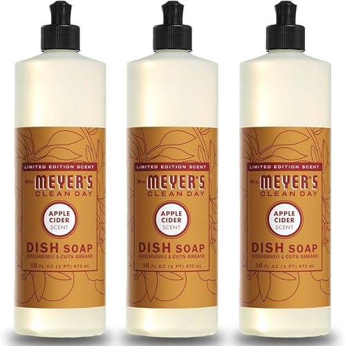 Mrs. Meyer's Liquid Dish Soap Apple Cider 16 OZ (Pack - 3)