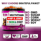 Dog Multivitamin Chewable with Glucosamine - Dog Vitamins and Supplements, Senior & Puppy Multivitamin for Dogs - Pet Chondroitin Hip and Joint Support Health, Immune Booster, Skin, Heart, Probiotics