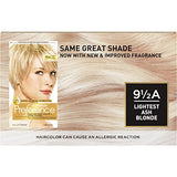 L'Oreal Paris Superior Preference Fade-Defying + Shine Permanent Hair Color, 9.5A Lightest Ash Blonde, Pack of 2, Hair Dye