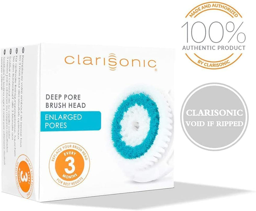 Clarisonic Deep Pore Facial Cleansing Brush Head Replacement | 4 Count