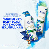 Head & Shoulders Supreme Anti Dandruff Shampoo and Conditioner Set, Sulfate Free, Argan & Jojoba Oil, For Dry Scalp, Nourishes & Smooths, Safe for Color Treated Hair, 11.8 & 9.4 Fl Oz