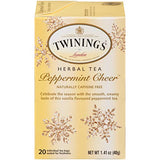 Twinings Holiday Variety Pack Tea Bags, Christmas Tea, Winter Spice, Gingerbread Joy, Peppermint Cheer, 20 Count (Pack of 4), Enjoy Hot or Iced