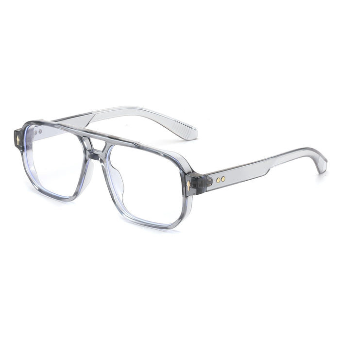 FEISEDY Retro Blue Light Blocking Aviator Sunglasses Women Men, 70s Vintage Rectangle Anti-Blue Light Glasses B9145