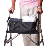 Stander 2-Pocket Organizer Pouch, Compatible with the EZ Fold-N-Go Walker and the Able Life Space Saver Walker, Black