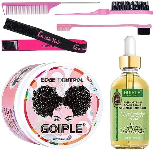Edge Control Wax Strong Hold Non-Greasy Edge Control Hair Styling Gel Edge Wax No Flaking Edge Control for Black Hair