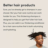 hims thick fix hair shampoo for thinning hair with saw palmetto to add volume and moisture, no parabens or sulfates, vegan and cruelty free, 2 pack, 6.4oz