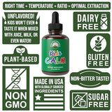 Kids Calm Liquid Drops. Aid for Relaxation, Calming, Optimal Sleep With Chamomile, Magnesium. No Bitter Taste. Kids Won't Know They're Taking It. Sugar Free 9-in-1 Vegan Supplement. Non-Habit Forming
