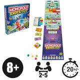 Monopoly Knockout Board Game | 2-8 Players | 20 Mins. Average | Quick-Playing Family Games for Kids, Teens, and Adults | Ages 8+