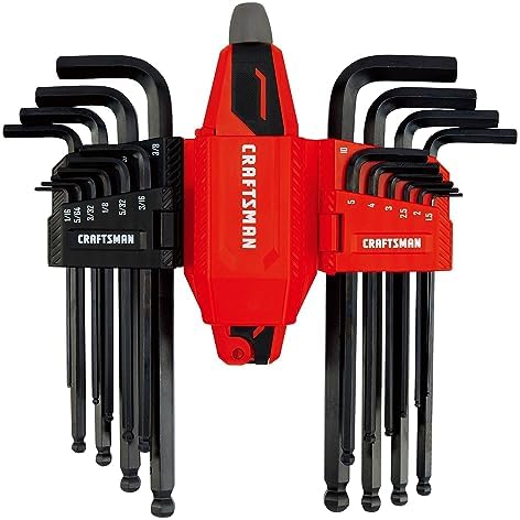 CRAFTSMAN Universal L-to-T Allen Wrench Hex Key Set, 20 Piece (CMHT26028)