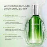 Aloderma Skin Brightening Serum for Face with 65% Organic Aloe Vera - Face Serum with Niacinamide, Vitamin C for Skin Lightening - Aloe Vera Serum to Hydrate & Revitalize Dull, Tired Skin, 1.7oz