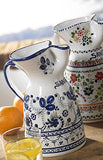 EL PUENTE del Arzobispo Blue Flor Ceramic Sangria Pitcher (1/2 gallon capacity)