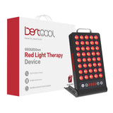 Bestqool Red Light Therapy for Face, Body. Portable Red Light Therapy Dual Chip 660nm 850nm, High Irradiance Clinical Grade Red Light Therapy Lamp for Skin Health, Pain Relief, Fast Recovery. 50W.