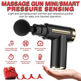 cotsoco Mini Massage Gun,Cordless Handheld Deep Tissue Muscle Massager 6 Speeds Percussion Massage Device Super Quiet with Intelligent Pressure Sensing System