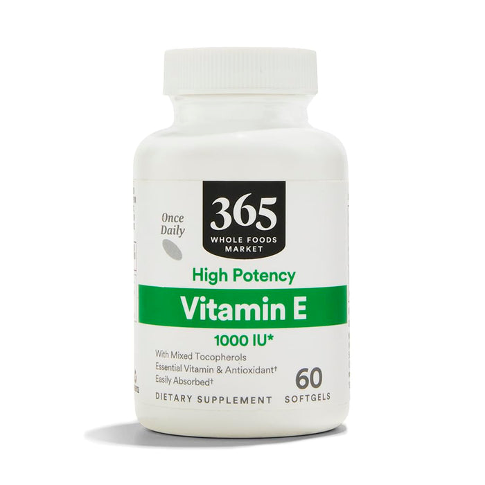 365 by Whole Foods Market, Vitamin E High Potency 1000 Iu, 60 Softgels