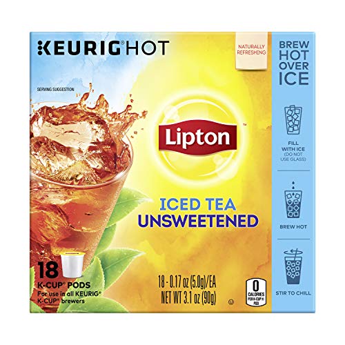 Lipton K-Cup Iced Tea K-Cups Unsweetened 18 ct, pack of 4