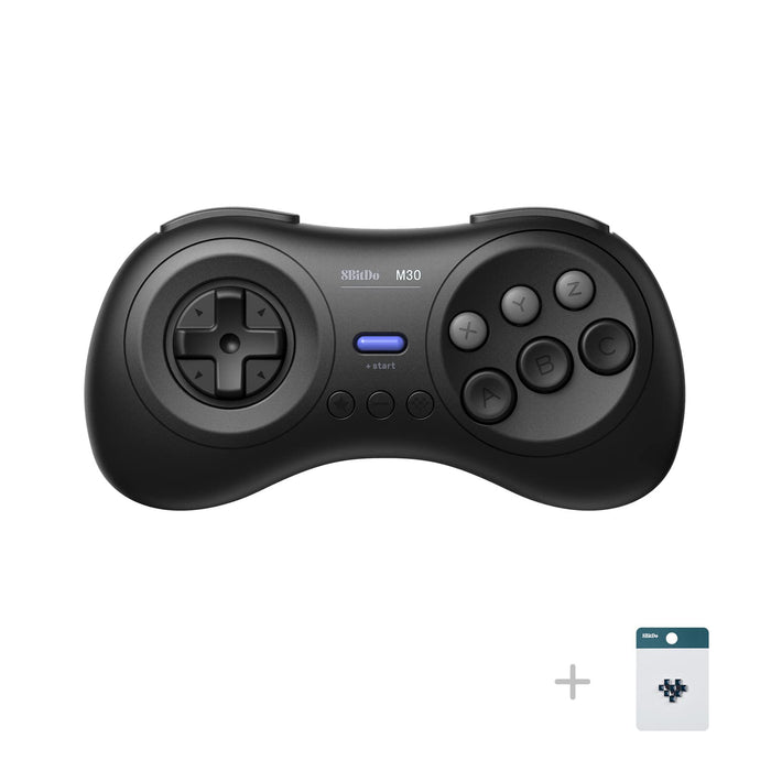 8Bitdo M30 Wireless Bluetooth Controller Retro Gamepad for Switch, PC Windows, MacOS, Android, Raspberry Pi with Sega Genesis & Sega Mega Drive Style (Black)