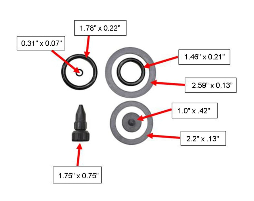 Roundup 181538 Lawn and Garden Sprayer Repair Kit with O-Rings, Gaskets, and Nozzle