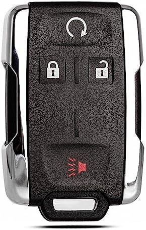 Key Fob Shell Case Replacement Fits for Chevy Silverado Colorado GMC Canyon Sierra 2014 2015 2016 2017 2018 2019 2020 2021 Keyless Entry Remote Control 4 Button Pad Outer Cover M3N-32337100
