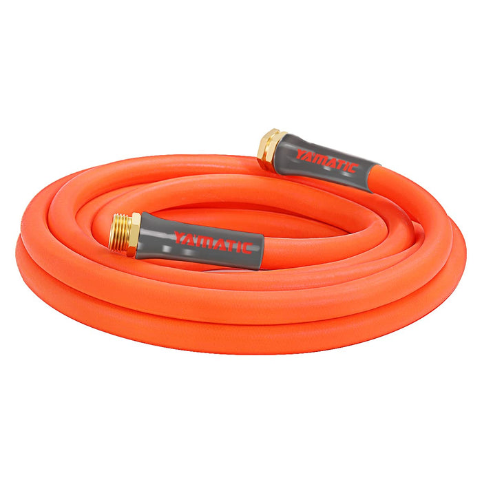 YAMATIC Heavy Duty Short Garden Hose 5/8 in x 10 ft, Super Flexible Leader hose,All-weather, Lightweight, Burst 600 PSI