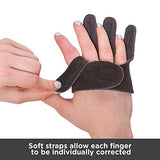 BraceAbility Ulnar Deviation & Drift Hand Splint | MCP Knuckle Joint Support Brace for Rheumatoid Arthritis & Tendonitis Pain Relief, Finger Straightener & Stretcher Glove - S (SM/MED) Right